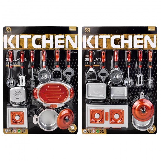 Κουζινικα νέο σετ σε Καρτέλα 29x43x7cm ToyMarkt 971344