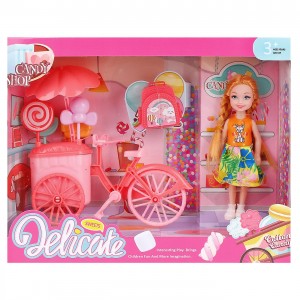 Κούκλα και Ποδήλατο με Γλυκά 25x20x7cm ToyMarkt 98241 Κούκλα και Ποδήλατο με Γλυκά 25x20x7cm ToyMarkt 98241