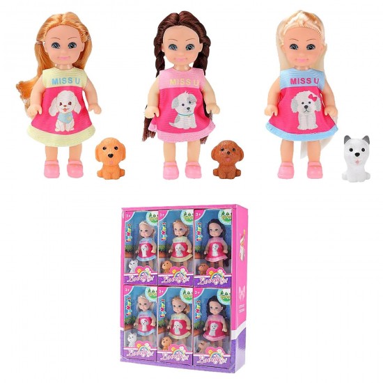 ΚΟΥΚΛΑ 11cm & ΖΩΑΚΙ PET 8x16x4cm ToyMarkt 98249