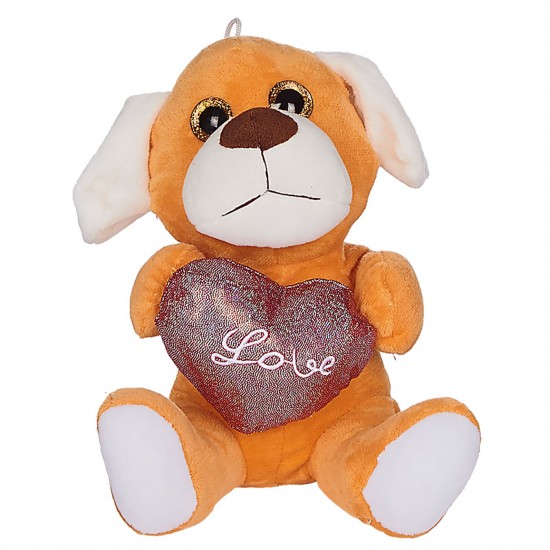 ΣΚΥΛΑΚΙ ΛΟΥΤΡΙΝΟ ΚΑΡΔΙΑ LOVE 20cm ToyMarkt 99397