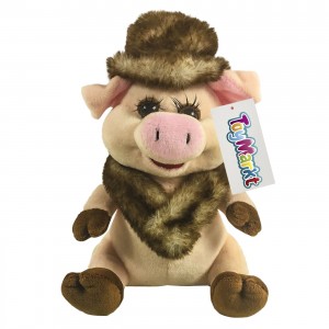 Γουρουνίτσα με Καπέλο και Γουνάκι 17cm ToyMarkt 99430 Γουρουνίτσα με Καπέλο και Γουνάκι 17cm ToyMarkt 99430