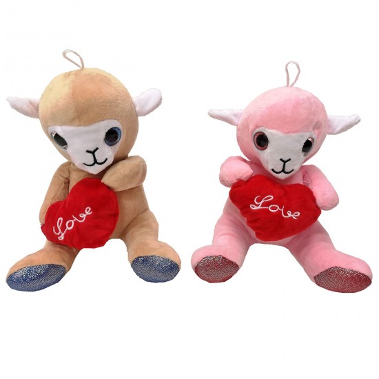 ΛΑΜΑ ΛΟΥΤΡΙΝΟ  ΚΑΡΔΙΑ LOVE 20cm ToyMarkt 99474