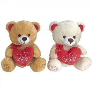 Αρκουδάκι Λούτρινο με Καρδιά 35cm ToyMarkt 99520