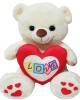 Αρκουδάκι Λούτρινο με Καρδιά Δίχρωμη 30cm ToyMarkt 99523