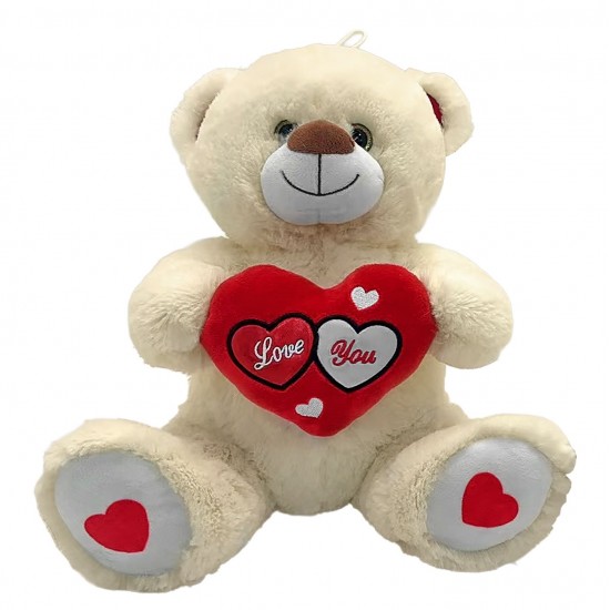 TG-79-529 - Αρκουδάκι Λούτρινο με Καρδιά 30cm ToyMarkt 99549 Αρκουδάκι Λούτρινο με Καρδιά 30cm ToyMarkt 99549