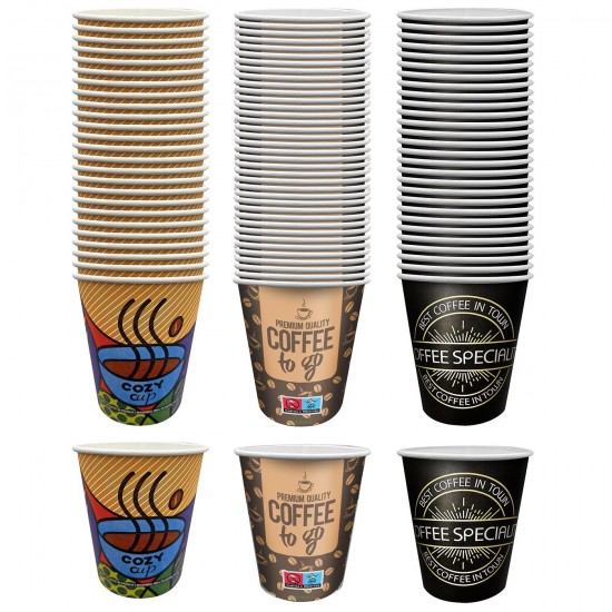 ΠΟΤΗΡΙ ΧΑΡΤΙΝΟ 8oz GOURMET ΜΑΥΡΟ 50ΤΕΜ 240ml (8oz) Homie 1001968