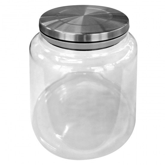 TG-80-1983 - ΒΑΖΟ BOROSILICATE ΜΕ ΚΑΠΑΚΙ INOX 1100ml 14x12cm, 1100ml Homie 1002003 ΒΑΖΟ BOROSILICATE ΜΕ ΚΑΠΑΚΙ INOX 1100ml 14x12cm, 1100ml Homie 1002003