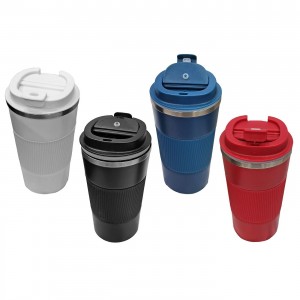 Ποτήρι Θερμός με Αντιολισθητική Λαβή 17x9cm  500ml Homie 1002175