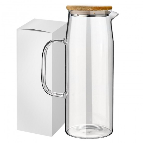 Κανάτα Borosilicate με Bamboo 1lt Homie 1002189