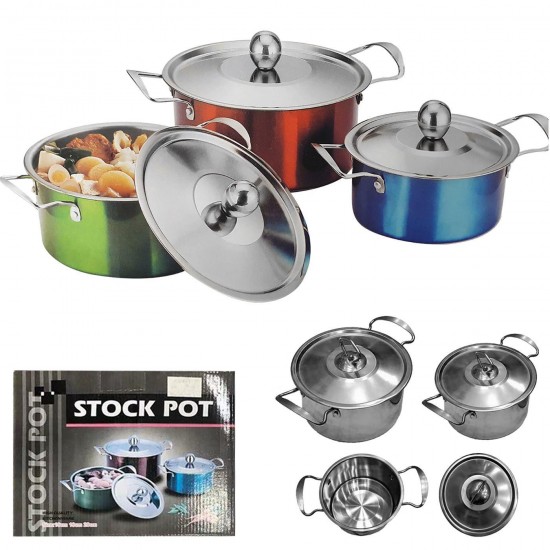 TG-81-885 - ΚΑΤΣΑΡΟΛΕΣ ΣΕΤ 3 ΤΕΜ Φ20cm Φ18cm Φ16cm Homie 101905 ΚΑΤΣΑΡΟΛΕΣ ΣΕΤ 3 ΤΕΜ Φ20cm Φ18cm Φ16cm Homie 101905