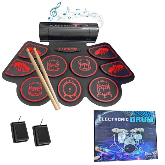 Τύμπανα Ηλεκτρονικά Αναδιπλούμενα 48x30cm Homie 108493