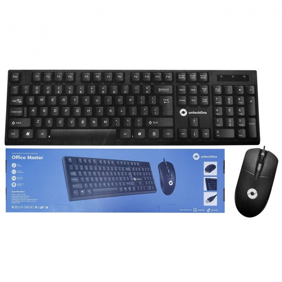 Πληκτρολόγιο με Ποντίκι σετ Ενσύρματα  JustNote 10971