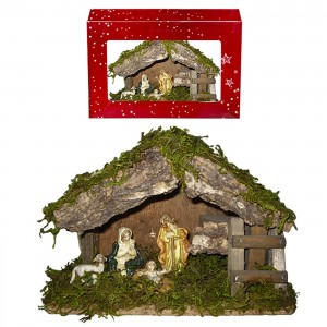 Φάτνη Ξύλινη Μικρή 18x12cm Xmasfest 1131315