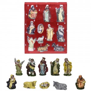 Σετ Φάτνης 10 Φιγούρες 31,5x21cm (τεμ=~8cm) Xmasfest 1131357