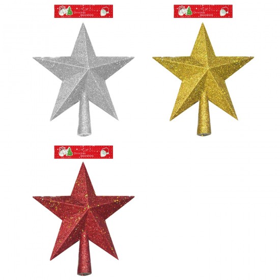 TG-93-1683 - ΚΟΡΥΦΗ ΑΣΤΡΟ GLITTER 20cm Xmasfest 1131703 ΚΟΡΥΦΗ ΑΣΤΡΟ GLITTER 20cm Xmasfest 1131703