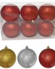 ΜΠΑΛΑ GLITTER ΠΑΚ=6ΤΕΜ Φ8 8cm Xmasfest 1131716