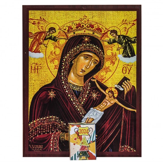 TG-93-2352 - ΗΜΕΡΟΛΟΓΙΟ ΕΙΚΟΝΑ ΞΥΛΙΝΟ 26x20cm Xmasfest 1132372 ΗΜΕΡΟΛΟΓΙΟ ΕΙΚΟΝΑ ΞΥΛΙΝΟ 26x20cm Xmasfest 1132372
