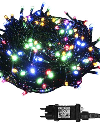 240 Λαμπάκια LED Πολύχρωμα σε Σειρά με Προγράμματα IP44 15m Xmasfest 1132394