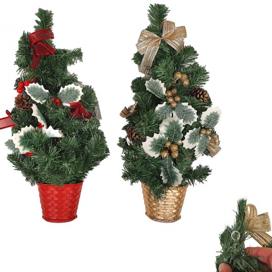 ΔΕΝΤΡΑΚΙ ΜΙΣΟ ΚΡΕΜΑΣΤΟ ΣΤΟΛΙΣΜΕΝΟ ΜΕ ΓΚΙ 50cm Xmasfest 1132409