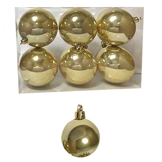 TG-93-2548 - ΜΠΑΛΕΣ ΠΕΡΛΕ ΧΡΥΣΕΣ ΠΑΚ=6ΤΕΜ Φ8 Φ8cm Xmasfest 1132568 ΜΠΑΛΕΣ ΠΕΡΛΕ ΧΡΥΣΕΣ ΠΑΚ=6ΤΕΜ Φ8 Φ8cm Xmasfest 1132568