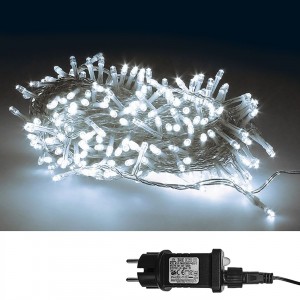 240 Λαμπάκια LED Λευκό Ψυχρό σε Σειρά με Προγράμματα IP44 15m Xmasfest 1132592