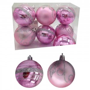 Μπάλες ροζ Ματ-Γυαλιστερές Ντεκόρ πακ=6τεμ φ6cm ø6cm Xmasfest 1132842 Μπάλες ροζ Ματ-Γυαλιστερές Ντεκόρ πακ=6τεμ φ6cm ø6cm Xmasfest 1132842