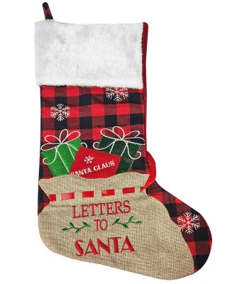 Μπότα Χριστουγέννων Letters to Santa 48x27cm Xmasfest 1133208
