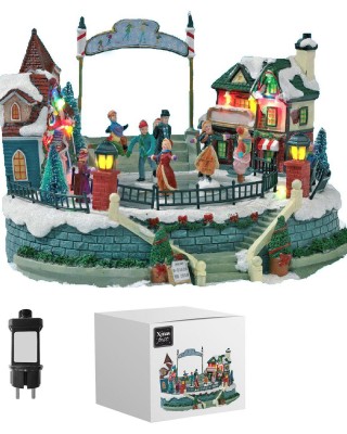 Παράσταση Xmas Παγοδρόμιο-Χωριό 26,5x25x18,5cm Xmasfest 1133479