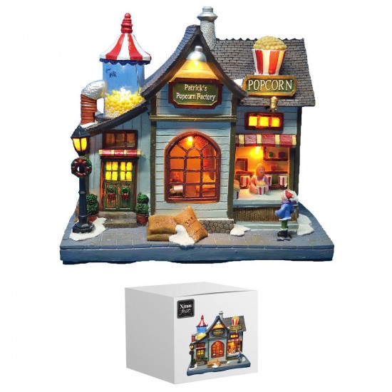 Παράσταση xmas εργαστήρι pop corn 23x22x14cm Xmasfest 1133480