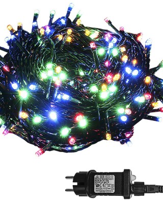 105 Λαμπάκια LED Πολύχρωμα σε Σειρά με Προγράμματα IP44 8,25m Xmasfest 1133492