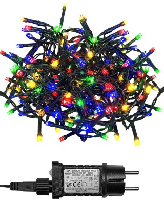 510 Λαμπάκια LED Πολύχρωμα σε Σειρά με Προγράμματα IP44 28,5m Xmasfest 1133495