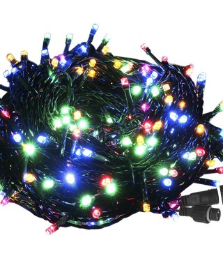 100 Λαμπάκια LED Πολύχρωμα σε Σειρά με Επέκταση & Προγράμματα IP44 5m (δεν Περιέχεται ο Μετασχηματιστής) Xmasfest 1133886