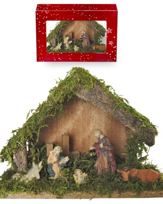 Φάτνη Ξύλινη Μεσαία 22x15cm Xmasfest 113517